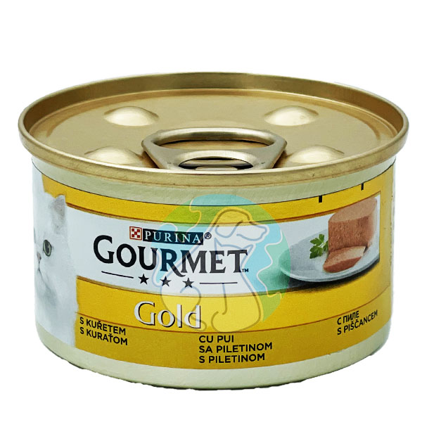 کنسرو گربه مرغ پته 85گرمی(آلمانی) Gourmet Gold